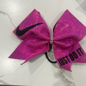 Nike Fuchsia Sparkle Hair Bow